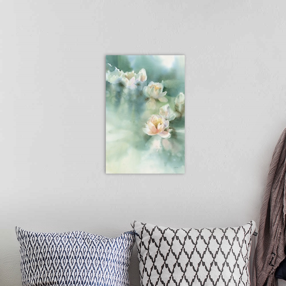 A bohemian room featuring Water Lily I