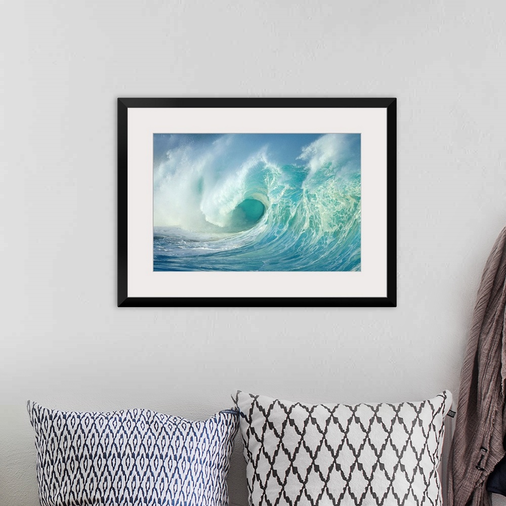 A bohemian room featuring Huge Wave Curling, Crashing