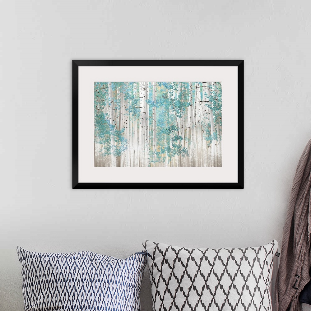 A bohemian room featuring Birch Trees T