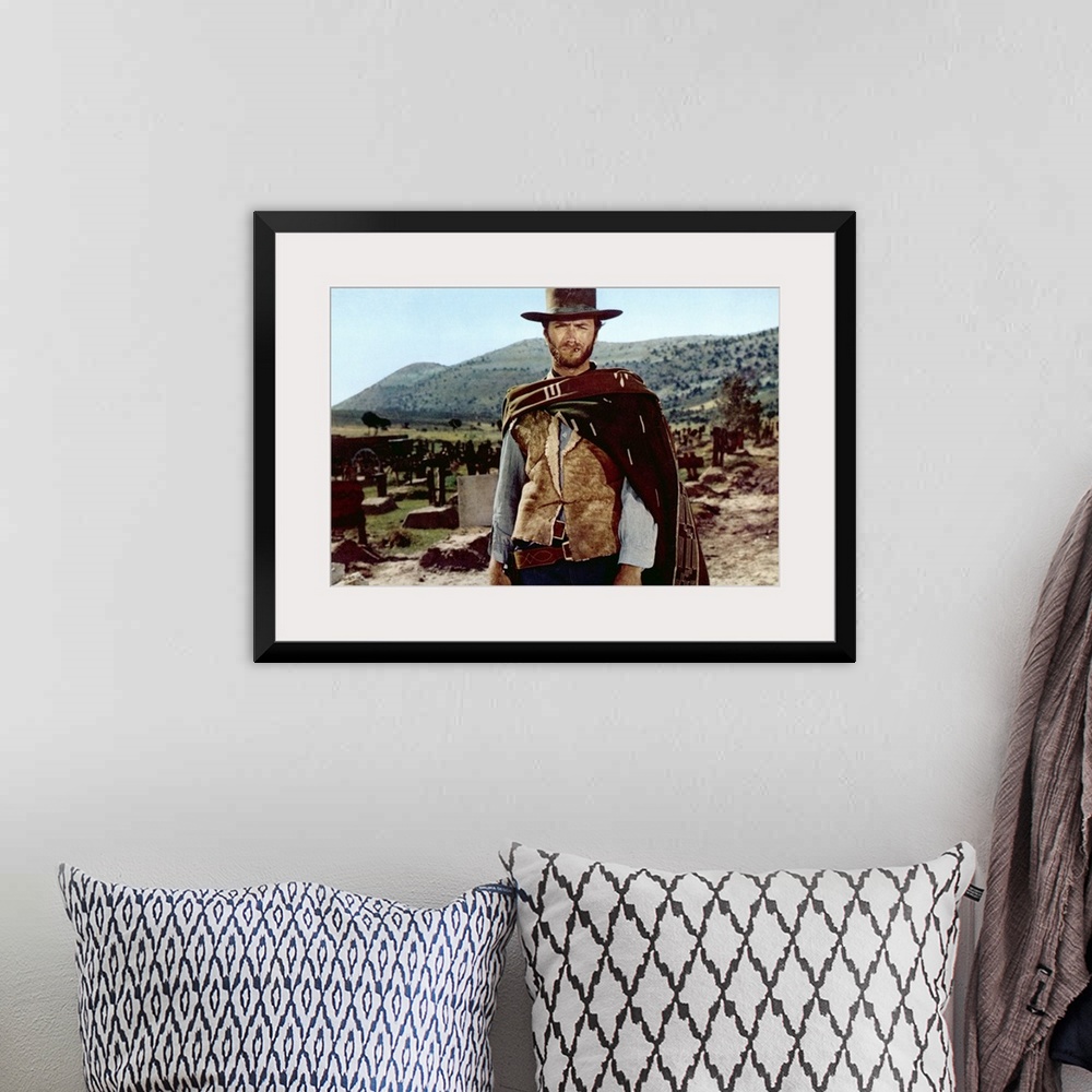 A bohemian room featuring Clint Eastwood in The Good, The Bad, And The Ugly - Movie Still