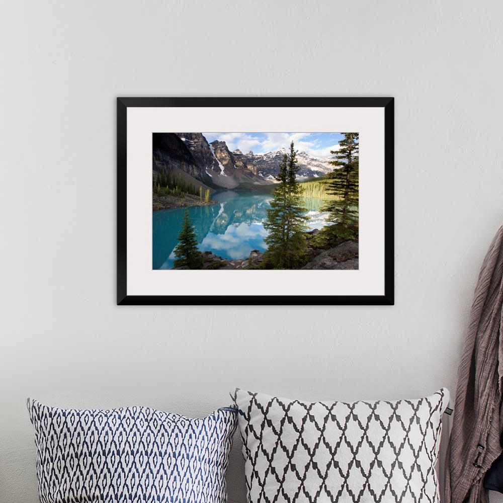 A bohemian room featuring Moraine Lake in the Valley of the Ten Peaks, Banff National Park, Alberta, Canada