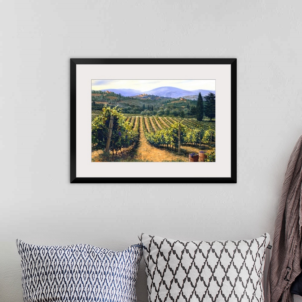 A bohemian room featuring Tuscan Vines