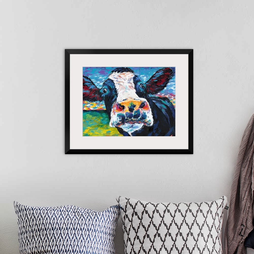 A bohemian room featuring Curious Cow II