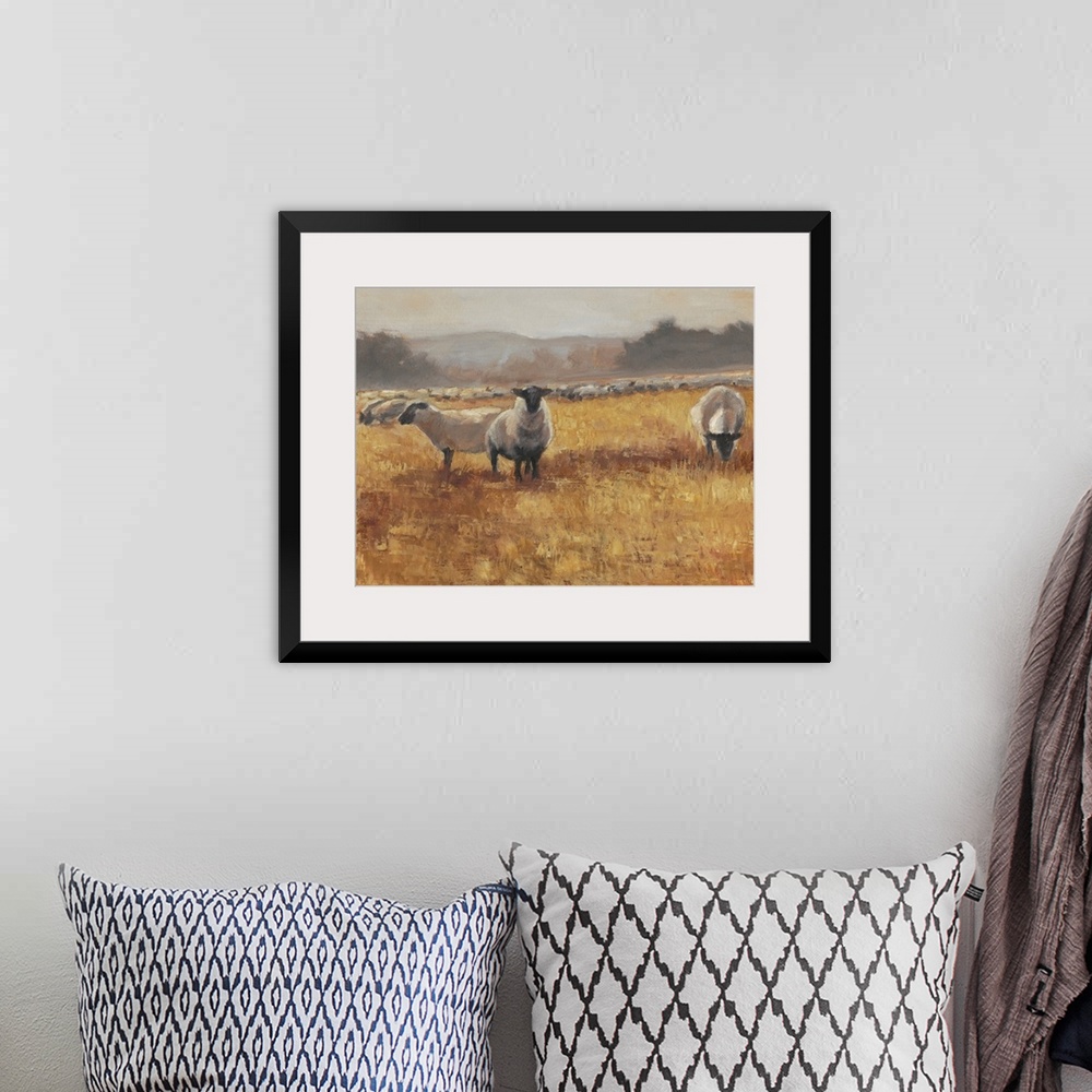A bohemian room featuring Grazing At Sunset I