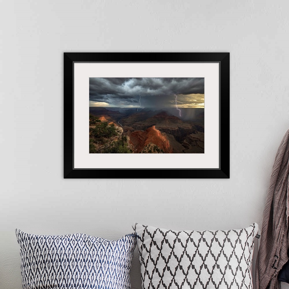 A bohemian room featuring Mohave Point Thunderstorm