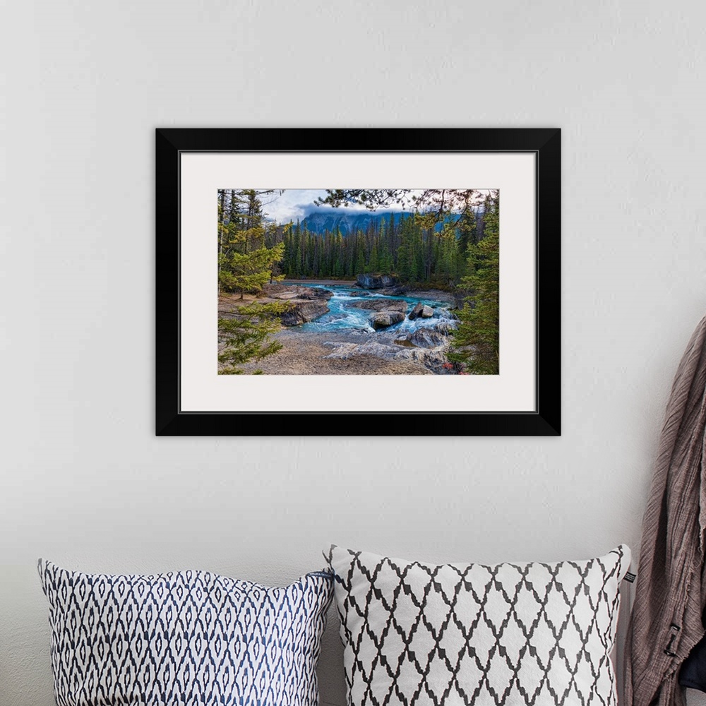 A bohemian room featuring Elbow Falls and Kicking Horse River