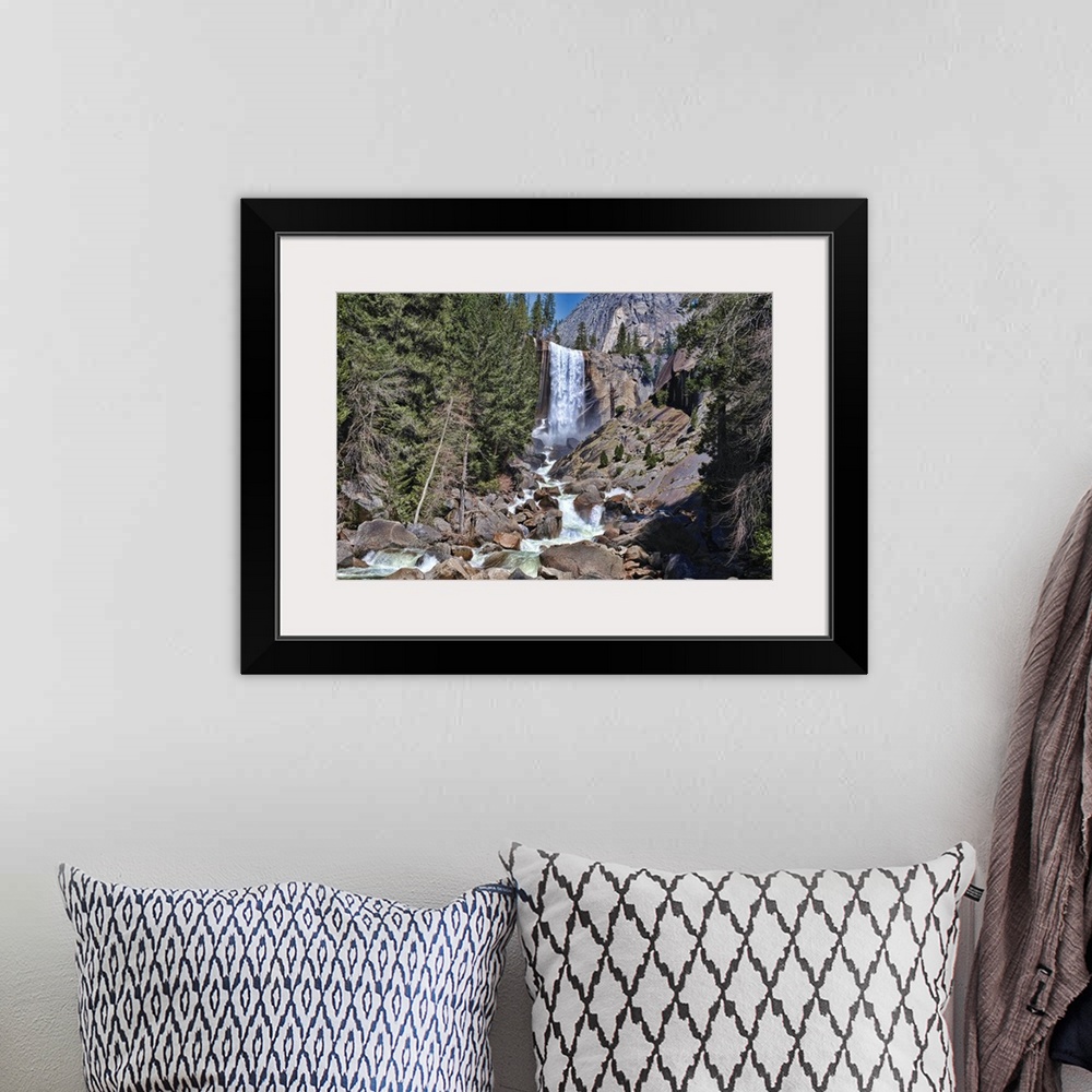 A bohemian room featuring Vernal Falls, Yosemite National Park, California, USA