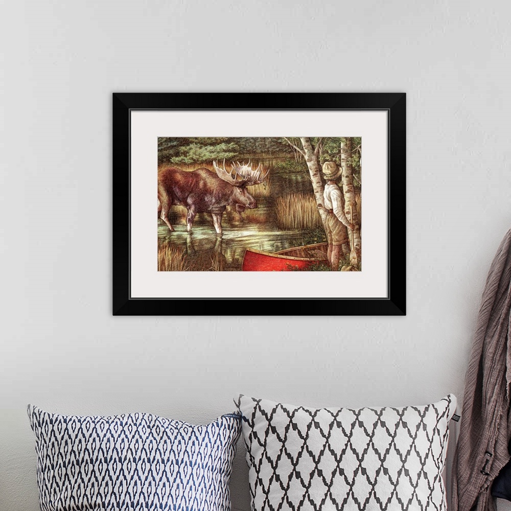 A bohemian room featuring Red Canoe