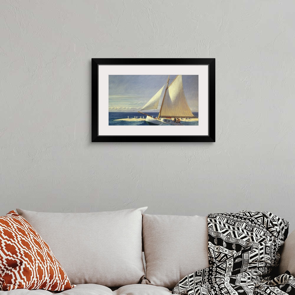 A bohemian room featuring Sailing Boat