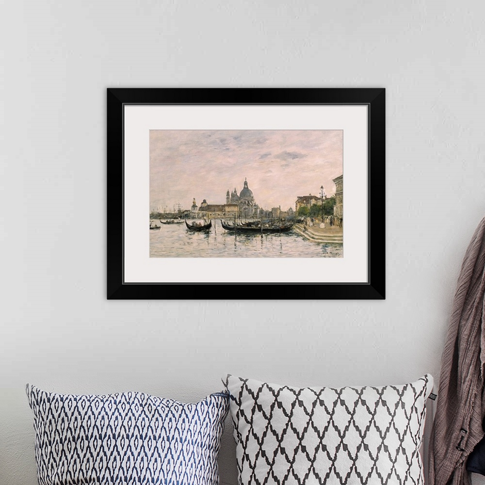 A bohemian room featuring Venice: Santa Maria della Salute and the Dogana seen from across the Grand Canal..PAINTINGS.paint...
