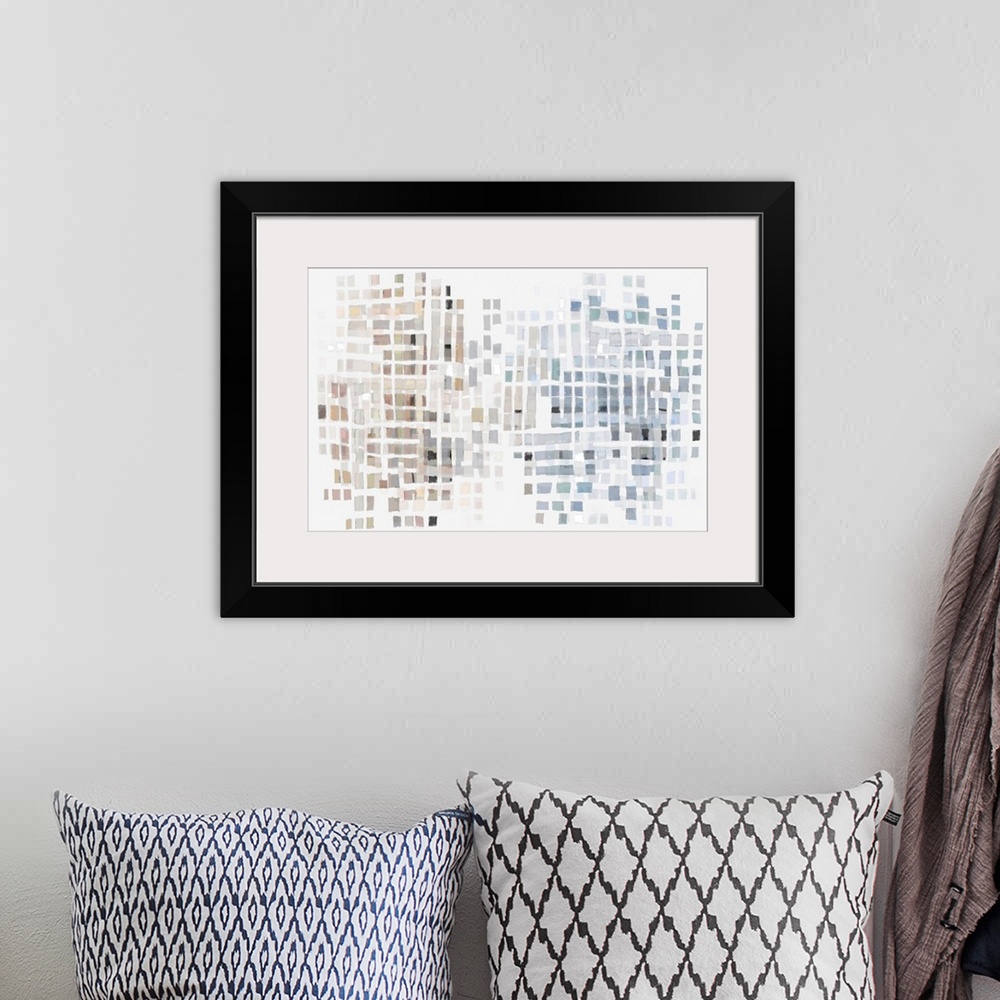 A bohemian room featuring Abstract Dots 7