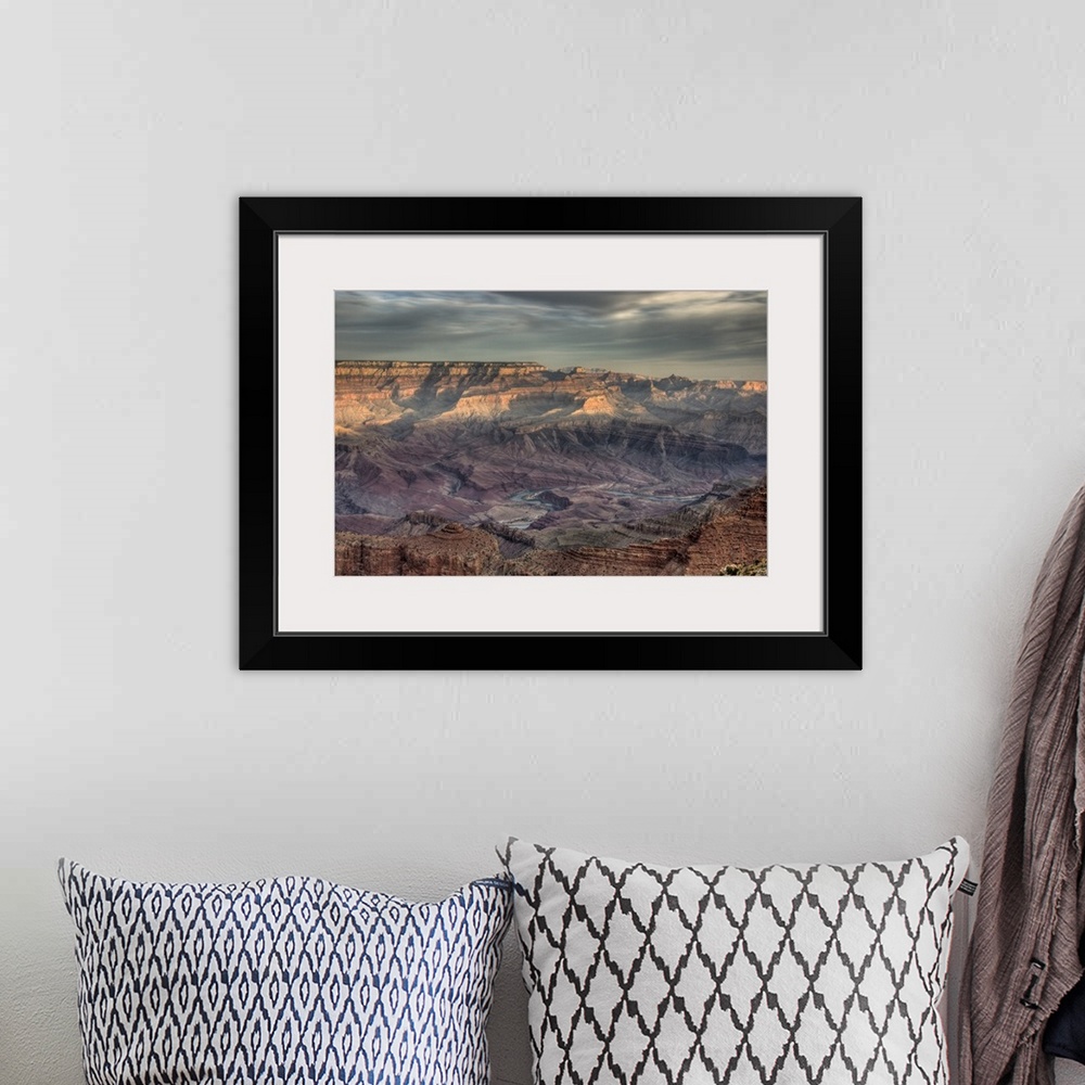 A bohemian room featuring Arizona, Grand Canyon National Park, South Rim, view of canyon and the Colorado River from Lipan ...