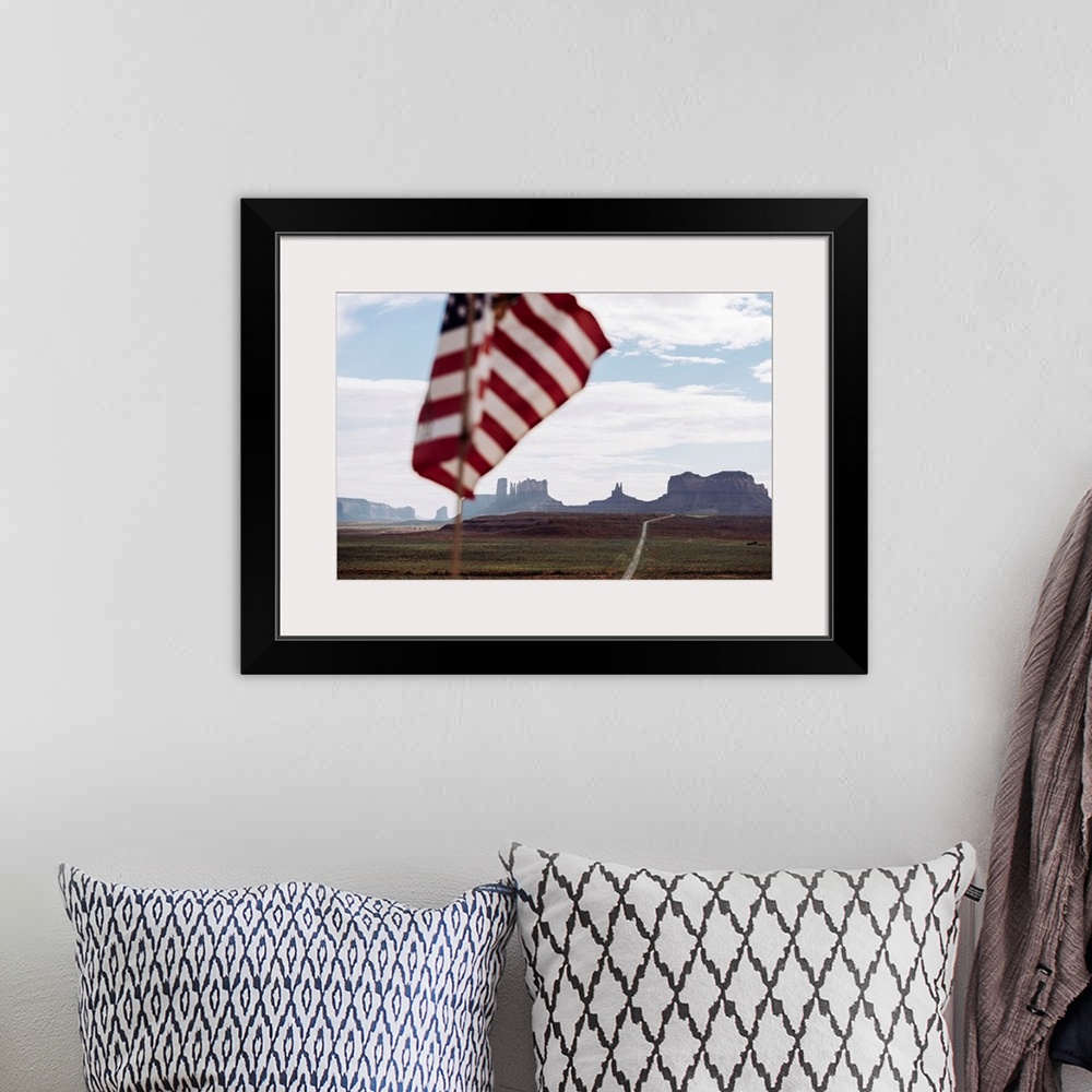 A bohemian room featuring USA, Arizona, Monument Valley Tribal Park, Monument Valley, Highway 163 to Monument Valley.
