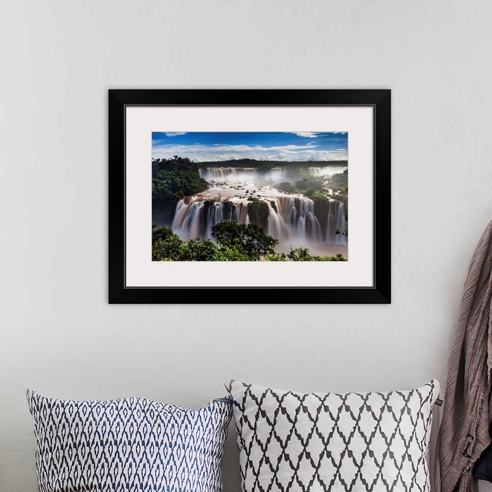 A bohemian room featuring Brazil, Parana, Iguazu National Park, Salto Tres Mosqueteros, Iguassu Falls.