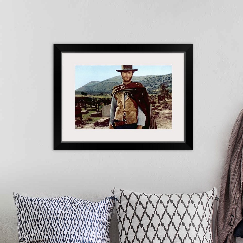 A bohemian room featuring Clint Eastwood in The Good, The Bad, And The Ugly - Movie Still