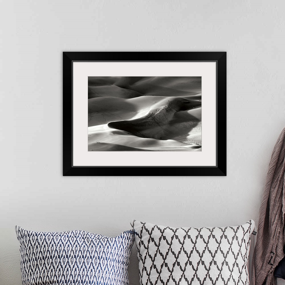 A bohemian room featuring Great Sand Dunes I Black and White