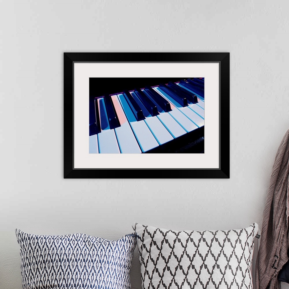 A bohemian room featuring Piano keyboard