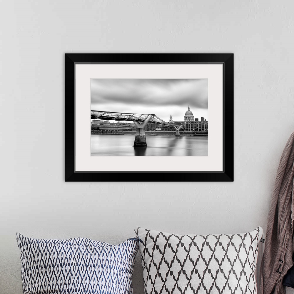 A bohemian room featuring A View Towards The Millennium Bridge And St Paul's Cathedral, London, England
