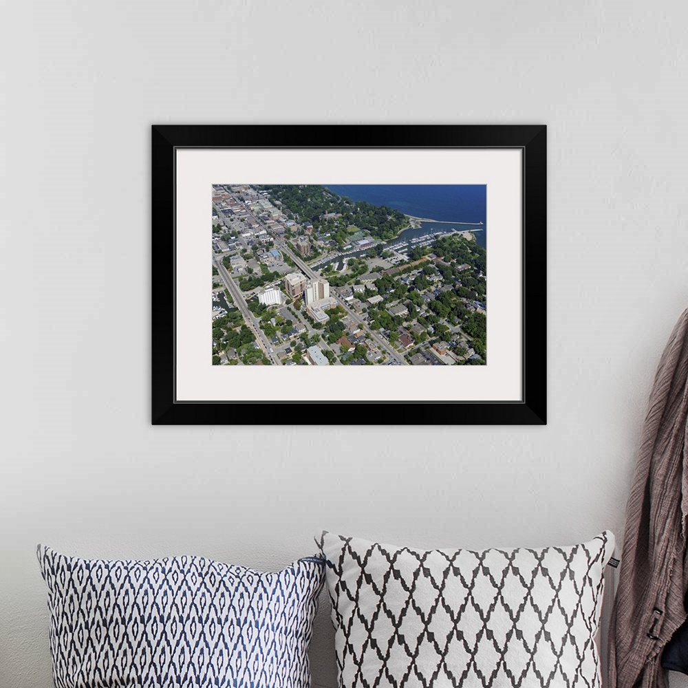 A bohemian room featuring Bronte Harbour, Oakville, Canada - Aerial Photograph