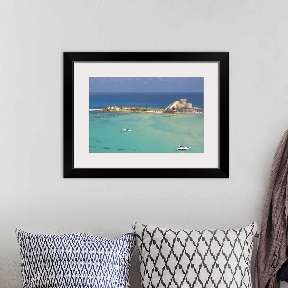 A bohemian room featuring North Beach, Isla Mujeres - Aerial Photograph