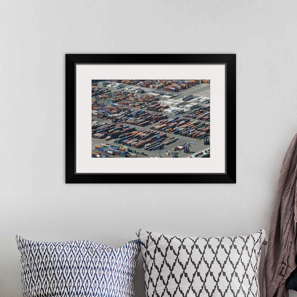 A bohemian room featuring Port of Hamburg, Germany - Aerial Photograph