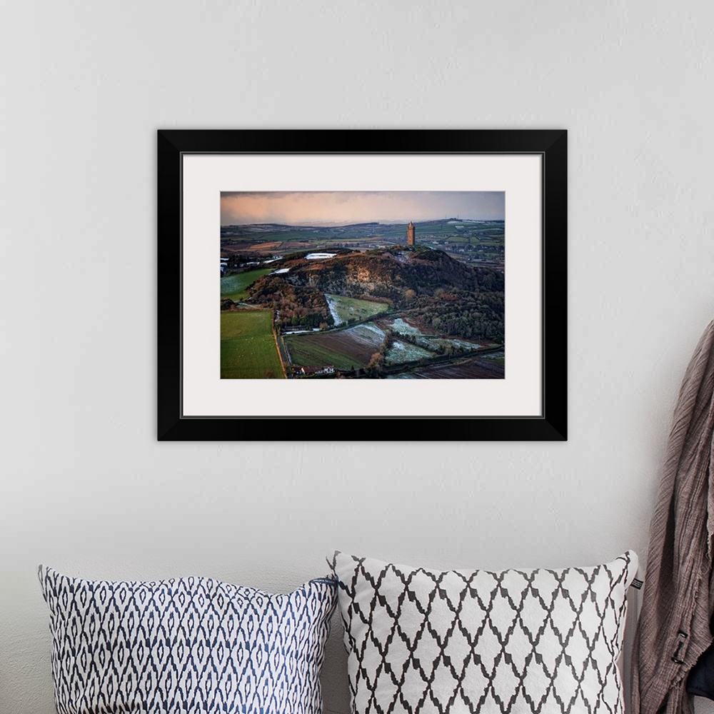A bohemian room featuring Scrabo Tower, Newtownards, Northern Ireland - Aerial Photograph