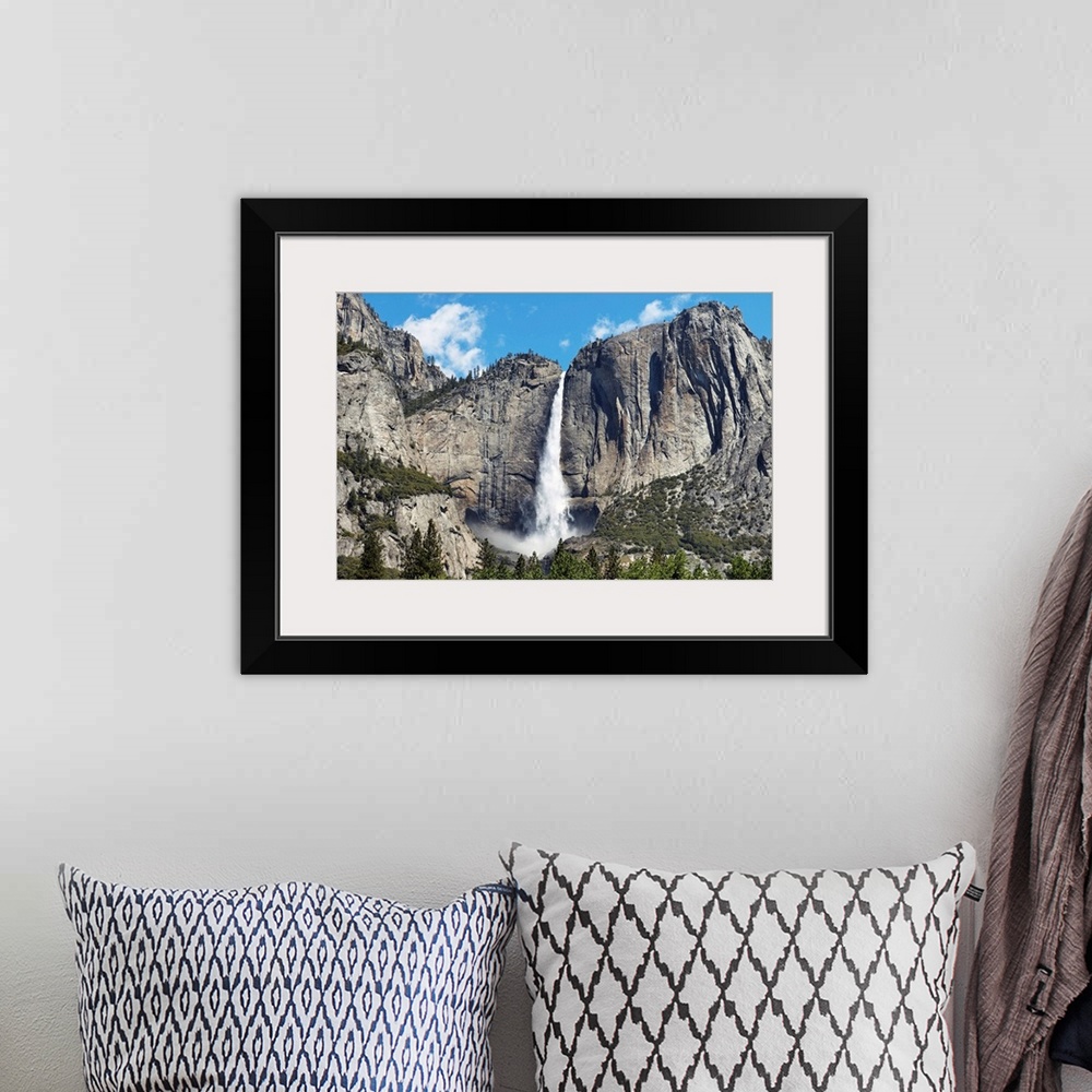 A bohemian room featuring View of Yosemite Falls in Spring, Yosemite National Park, California