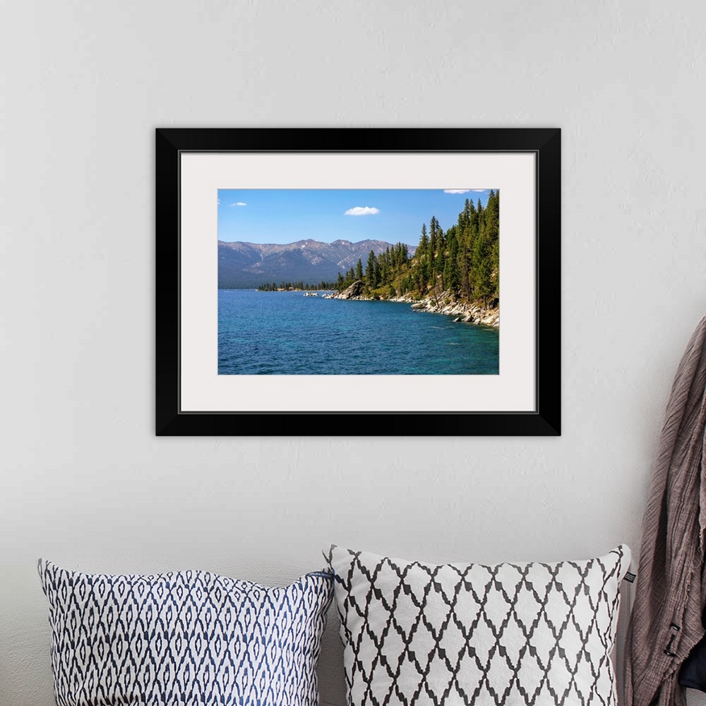 A bohemian room featuring View of eastern shore of Lake Tahoe in California and Nevada.
