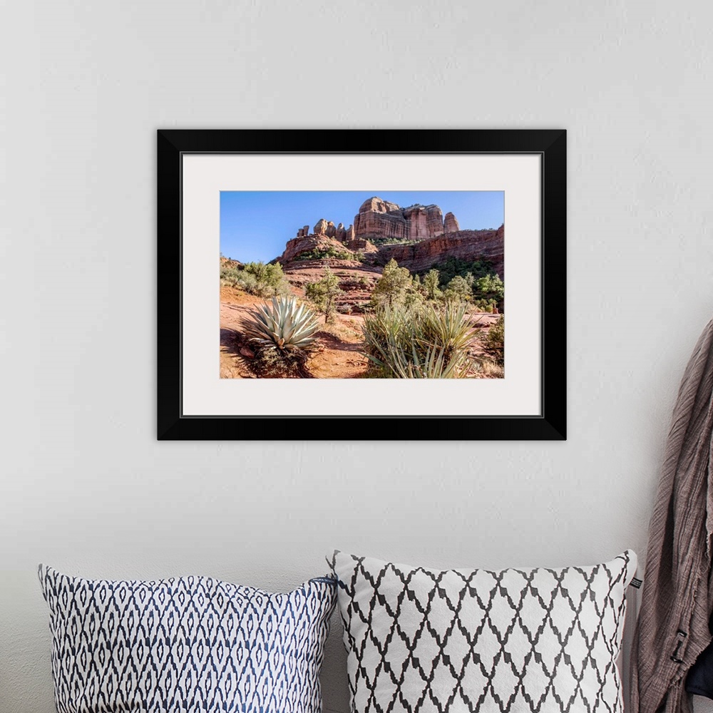 A bohemian room featuring View of Cathedral Rock from Templeton Trail in Sedona, Arizona.