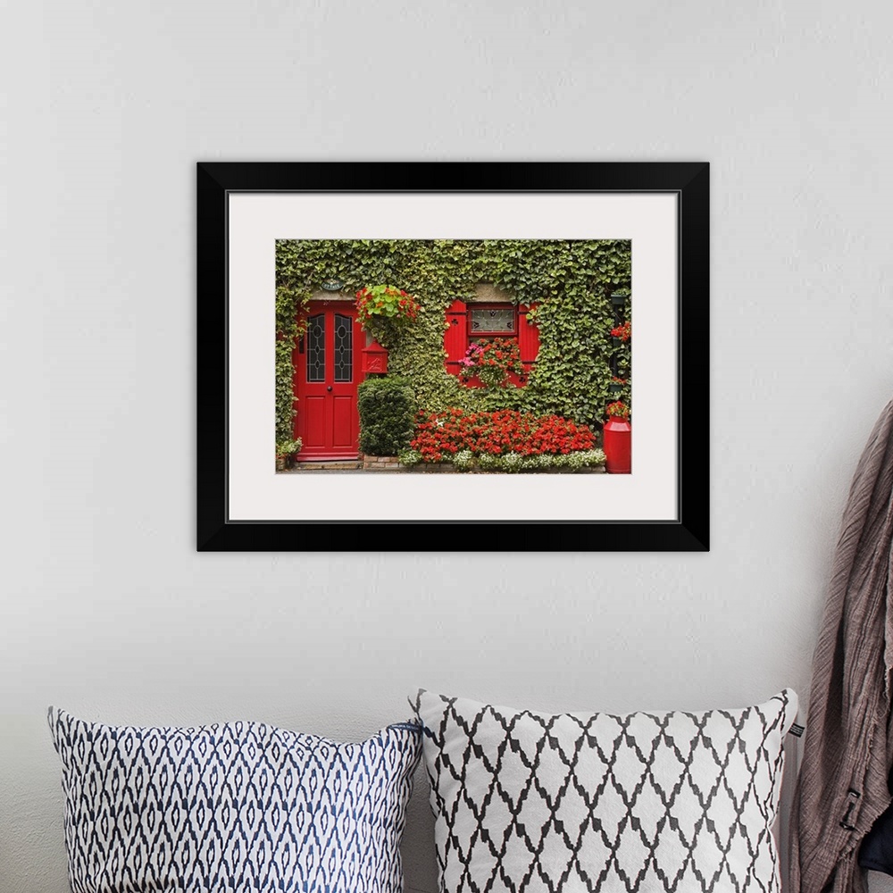 A bohemian room featuring Ivy covered cottage, Town of Borris, County Carlow, Leinster, Republic of Ireland