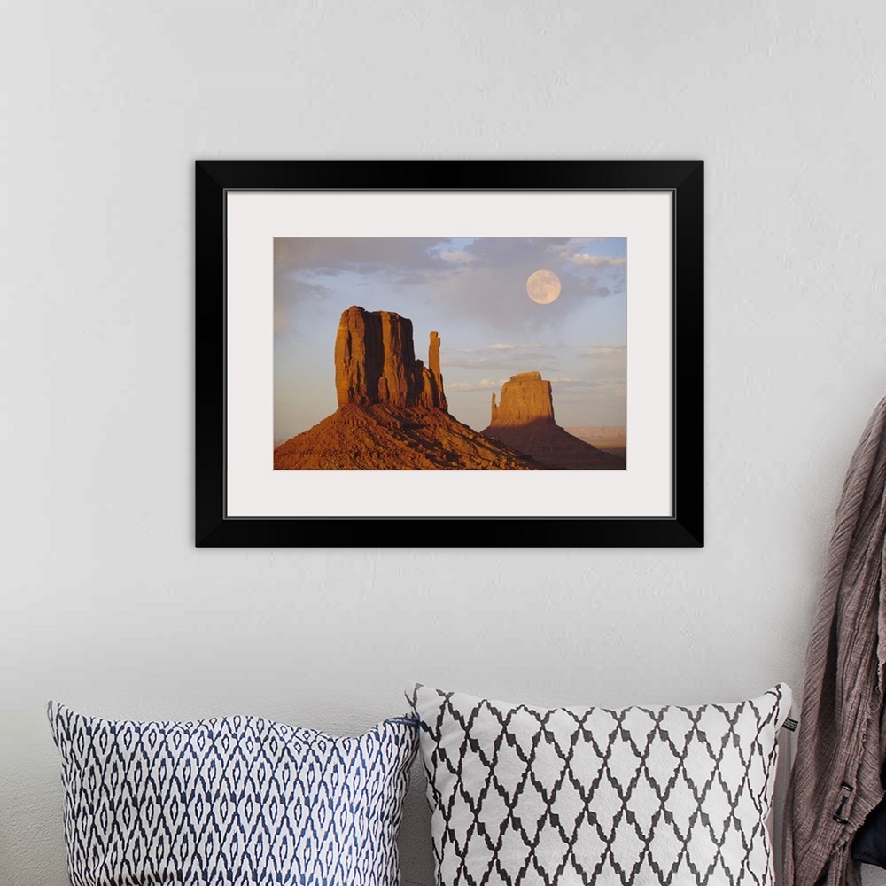 A bohemian room featuring Mitten Butte Rocks, Monument Valley, Arizona