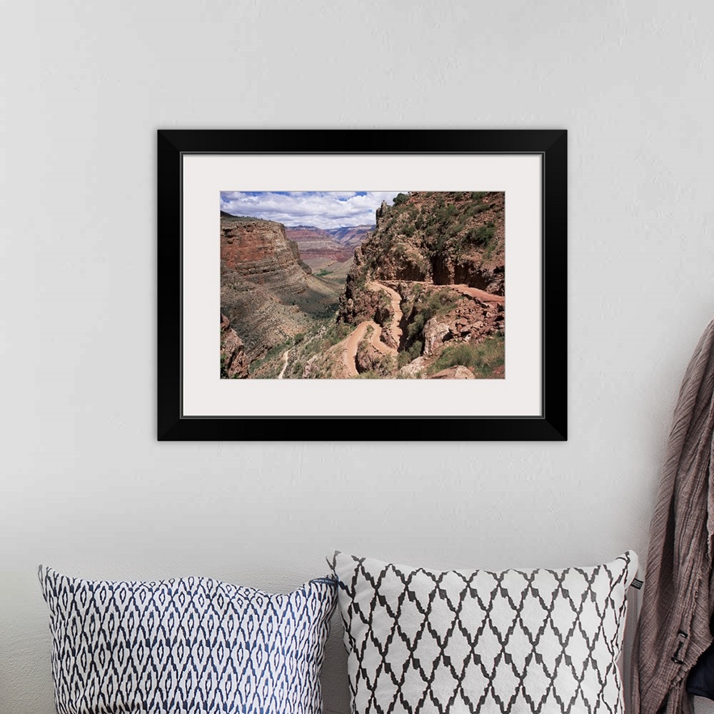 A bohemian room featuring The Bright Angel Trail, beneath the South Rim, Grand Canyon National Park, Arizona