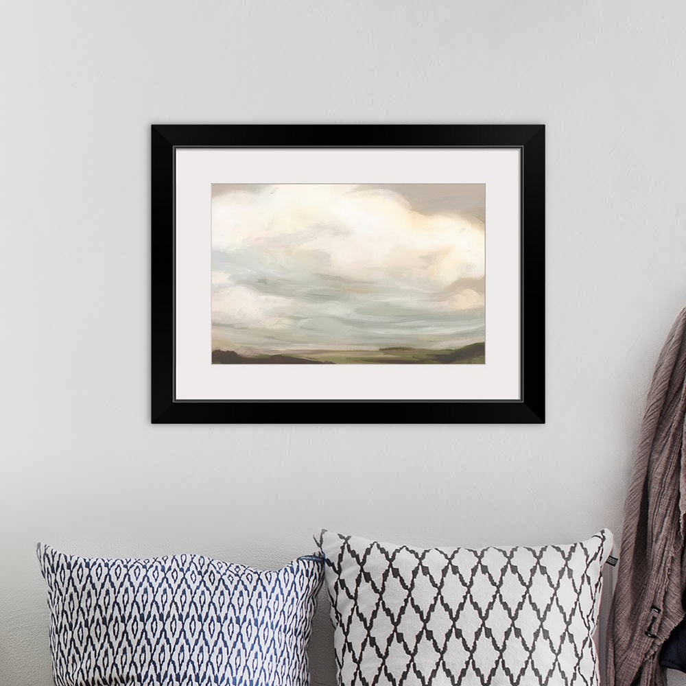 A bohemian room featuring Muted Sky Horizon I