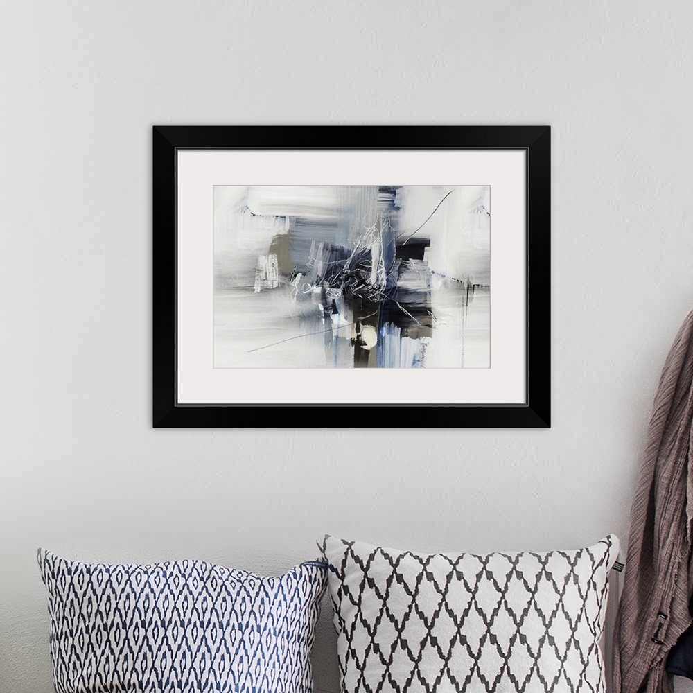 A bohemian room featuring Winter Abstraction I