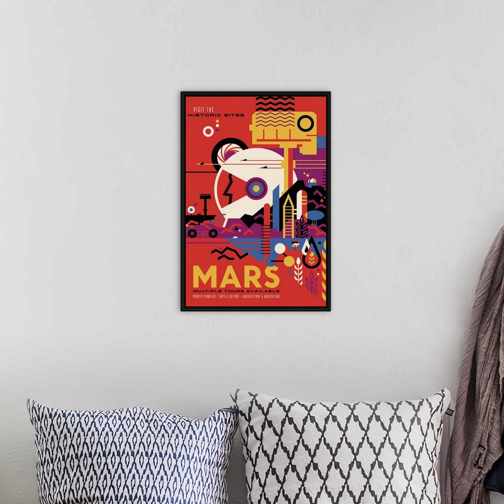 A bohemian room featuring NASA's Mars Exploration Program seeks to understand whether Mars was, is, or can be a habitable w...