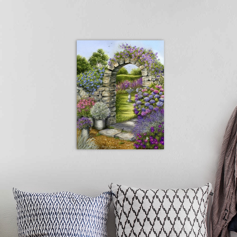 A bohemian room featuring Cottage Garden