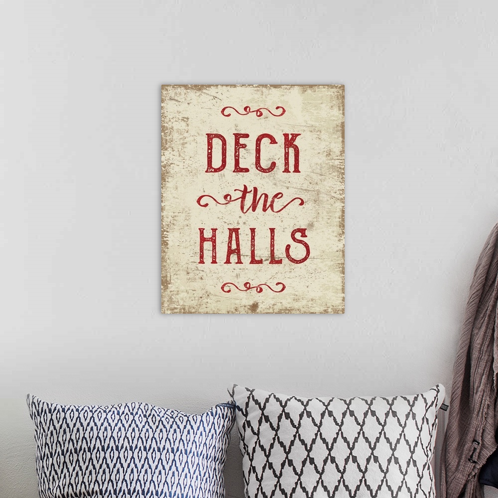 A bohemian room featuring Deck The Halls