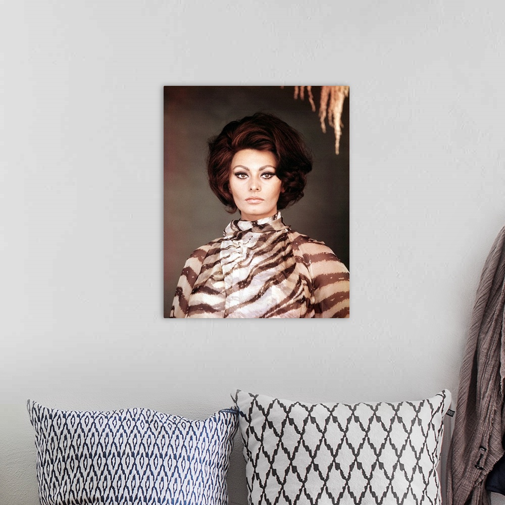 A bohemian room featuring Arabesque, Sophia Loren, 1966.