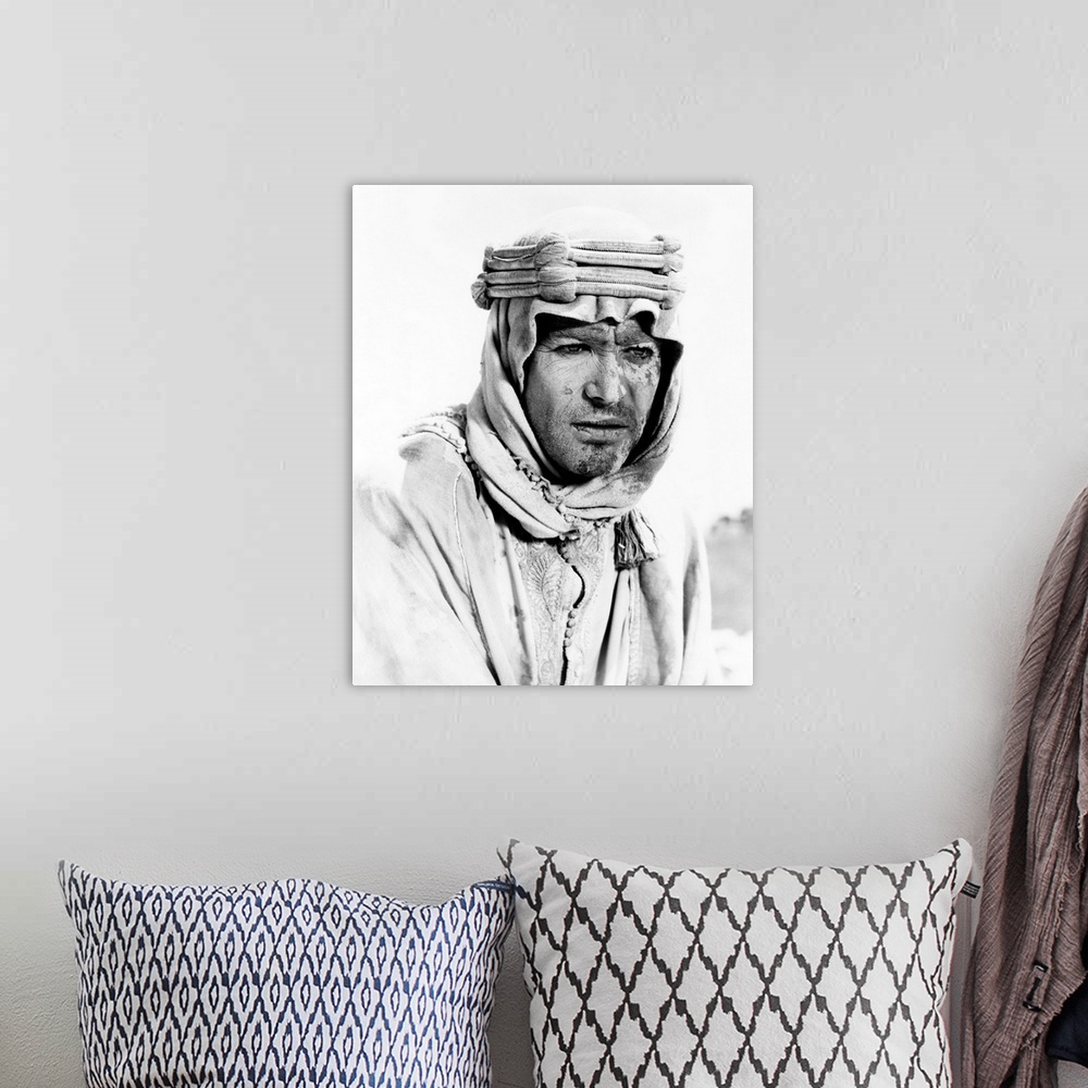 A bohemian room featuring LAWRENCE OF ARABIA, Peter O'Toole, 1962.