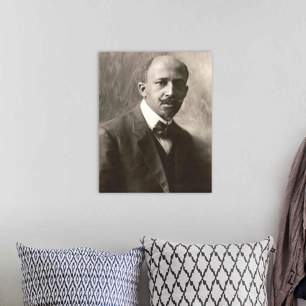 A bohemian room featuring W.E.B. Du Bois, intellectual leader of the early 20th century African American rights movement. I...