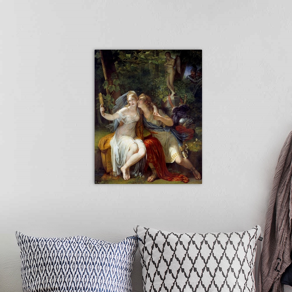 A bohemian room featuring Renaud and Armide. Painting by Antoine Ansiaux (1764-1840), 19th century. Oil on canvas. 2,11 x 1...