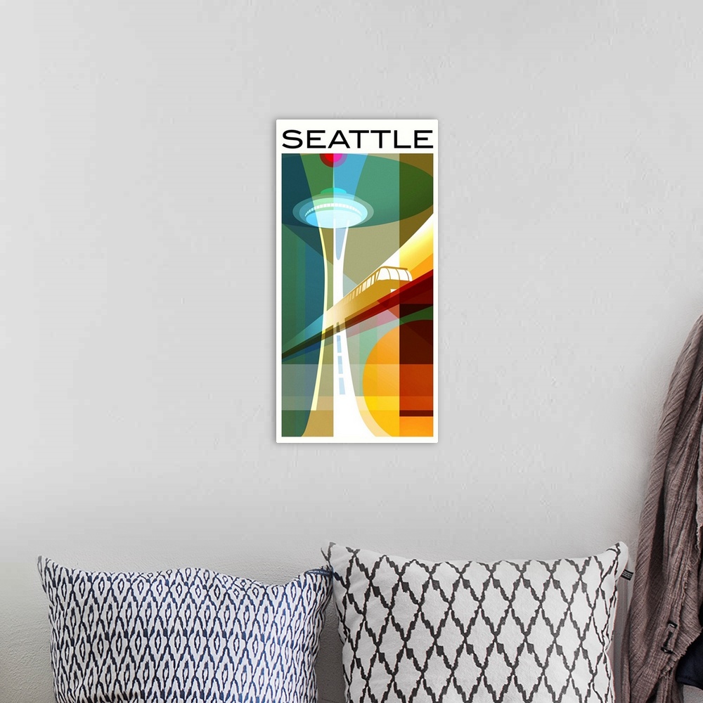 A bohemian room featuring Space Needle 5