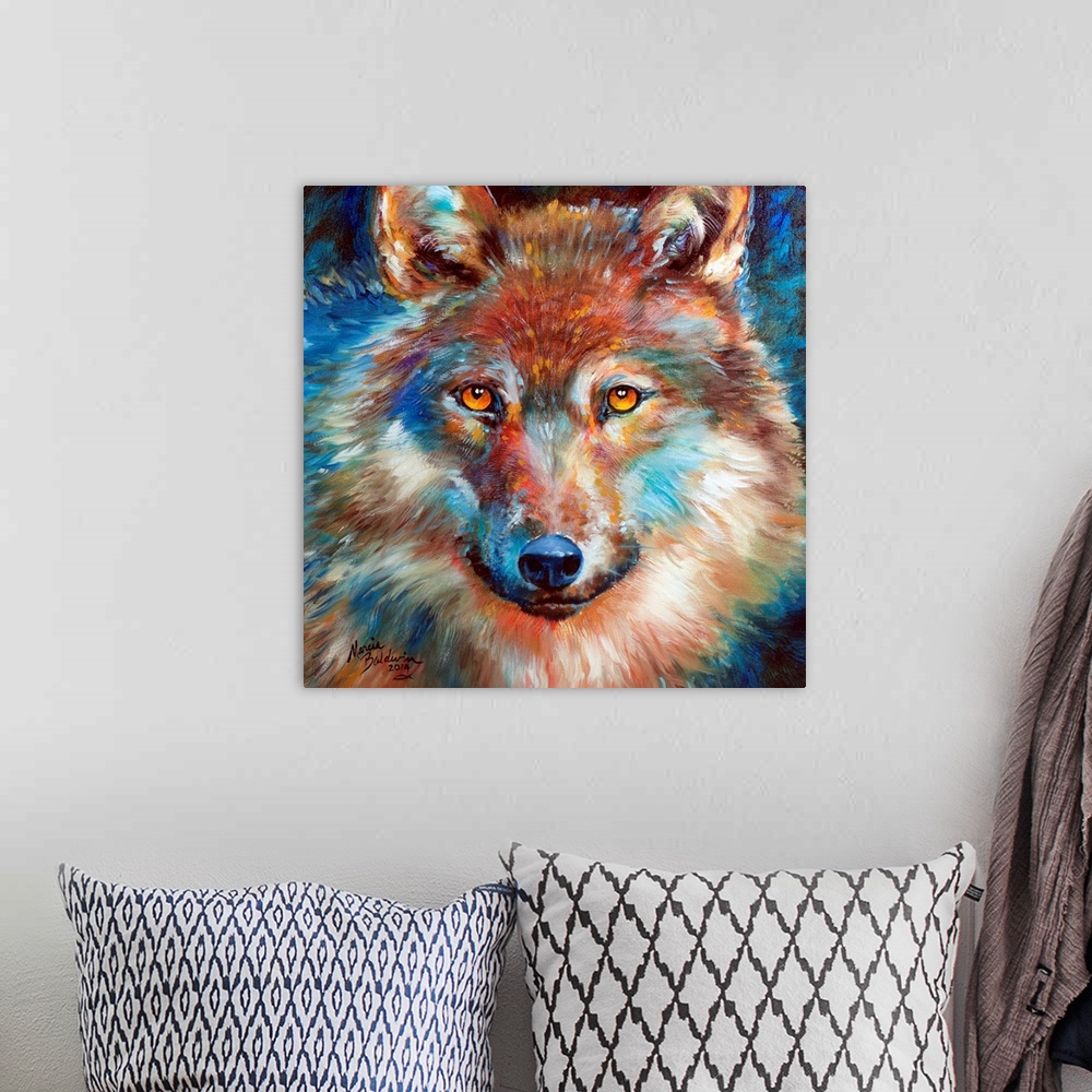 1818 Wolf Abstract Wall Art, Canvas Prints, Framed Prints, Wall Peels ...
