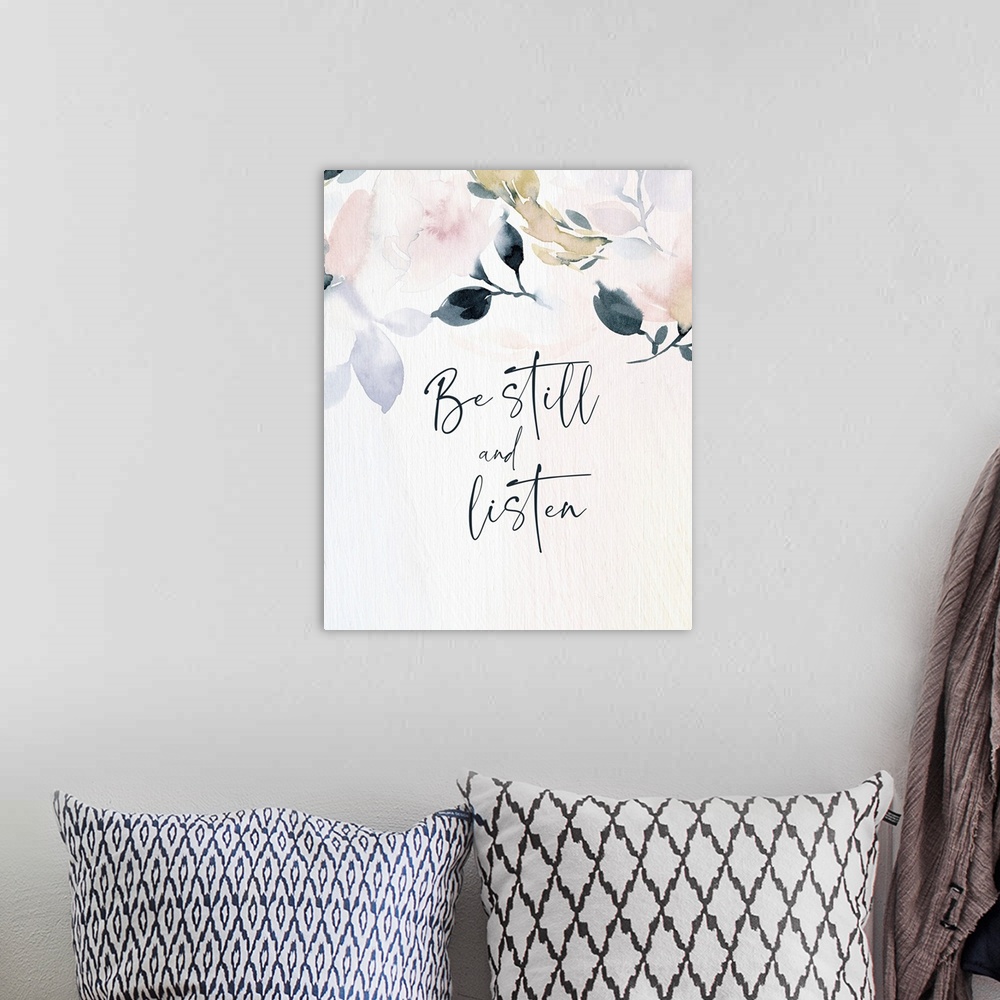A bohemian room featuring Be Still  And Listen