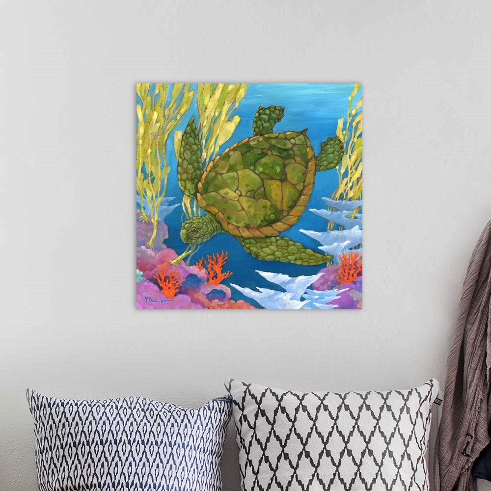 Under the Sea- Turtle Wall Art, Canvas Prints, Framed Prints, Wall ...