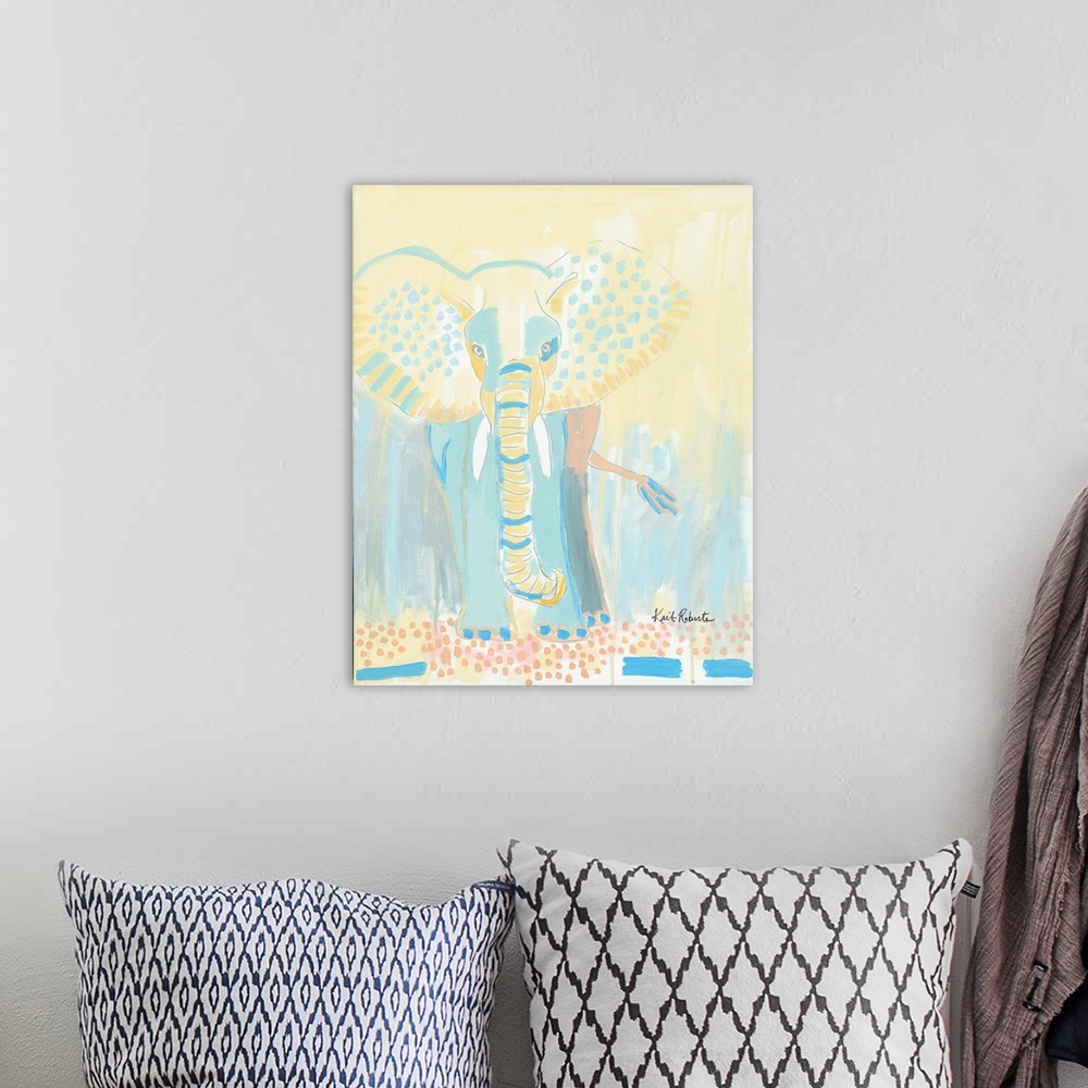 A bohemian room featuring An Elephant Never Forgets