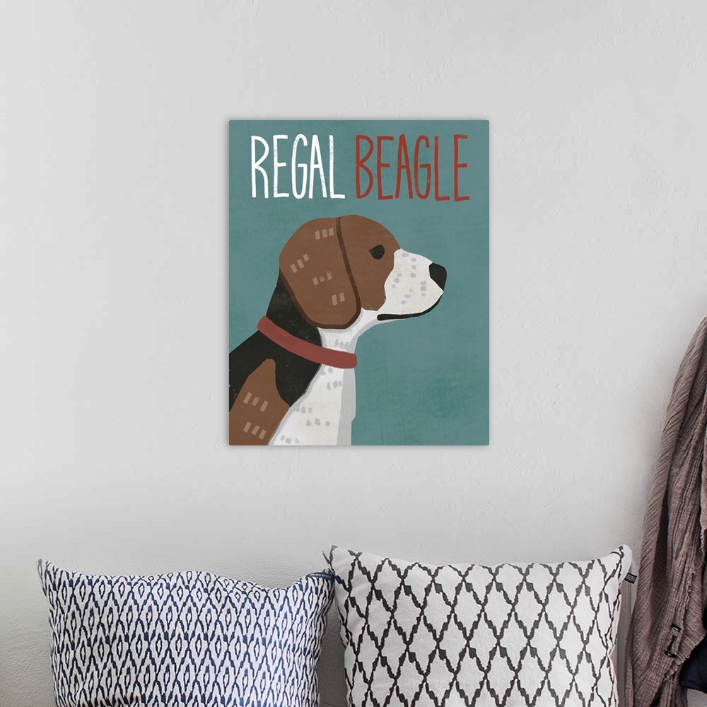 A bohemian room featuring Regal Beagle