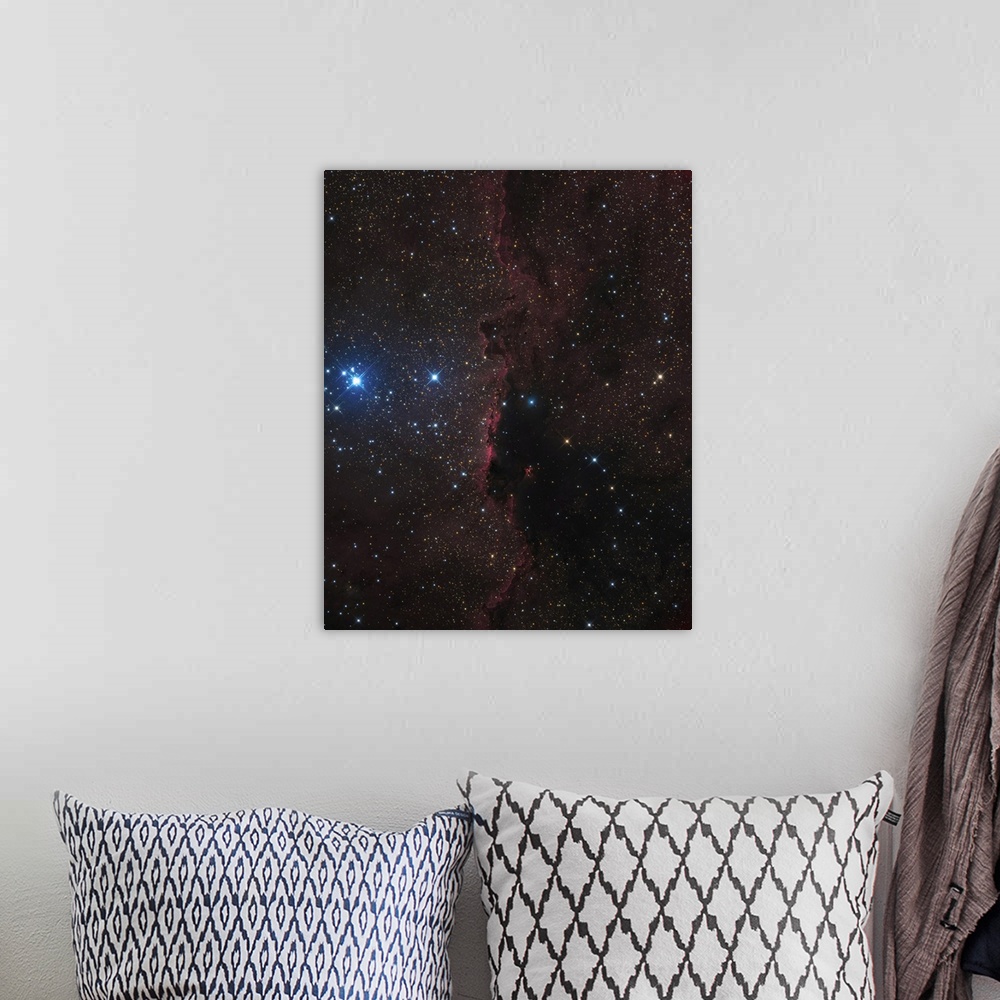 A bohemian room featuring NGC 6188, a wall of beautiful cosmic dust.