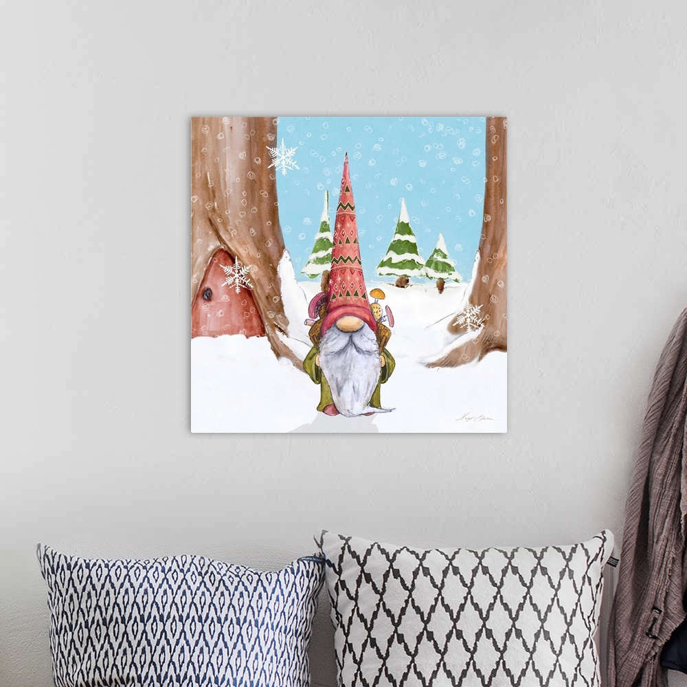 Winter Gnome I Wall Art, Canvas Prints, Framed Prints, Wall Peels ...