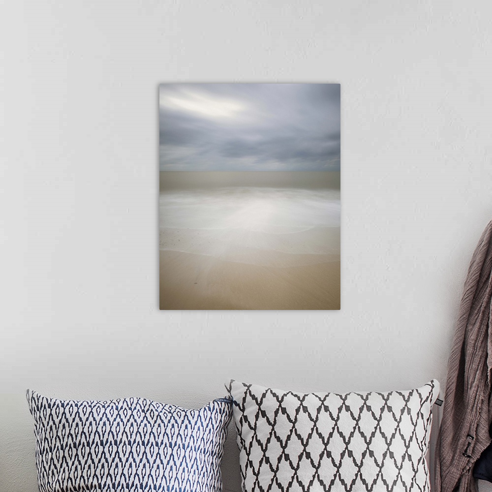 A bohemian room featuring Southbourne beach at sunset.